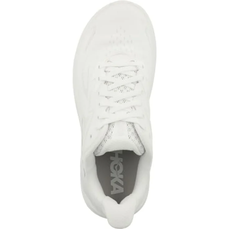 Hoka Clifton 10, Damen Laufschuhe mit optimaler Dämpfung und atmungsaktivem Obermaterial, Weiss – Bild 2
