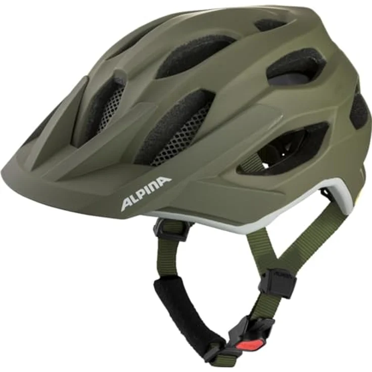Olympic Sportswear Alpina Apax Mips, leichter Fahrradhelm für Off-Road mit Mips Technologie, Olive Matt, Größe 52 – Bild 1