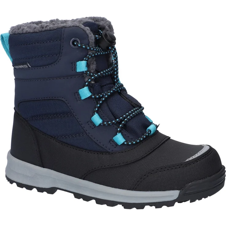 HI-TEC Leo WP JR, Winterboots für Kinder mit atmungsaktivem Obermaterial, blau, Größe 39