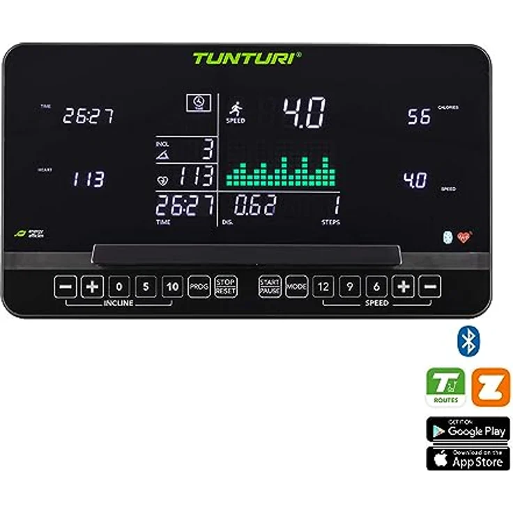 Tunturi T90 Laufband - Mit Bluetooth-Verbindung - LCD Monitor – Bild 4