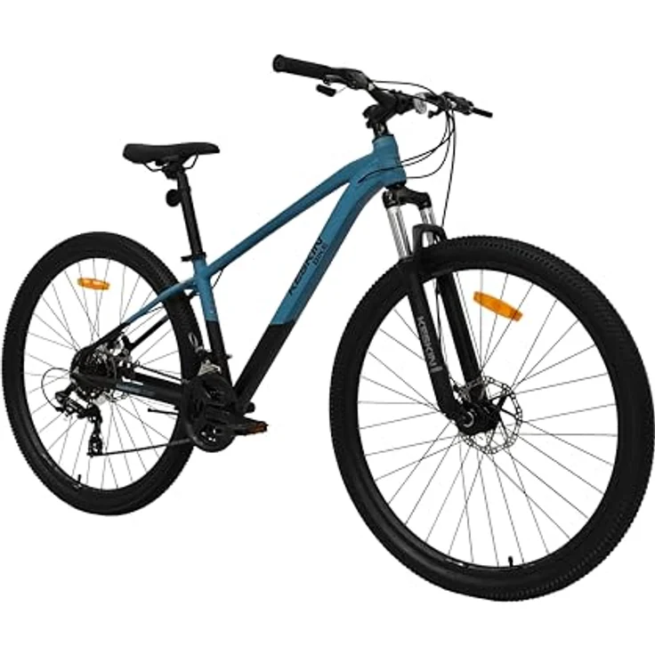 Keskin Bikes HT MTB1, 29" Hardtail-Mountainbike mit Aluminiumrahmen, SM21-Speed, mechanischen Scheibenbremsen, Blau Schwarz – Bild 1