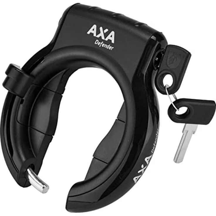 AXA Defender, Rahmenschloss mit Anti-Bohr-Zylinder und ergonomischem Bedienknopf, schwarz – Bild 2