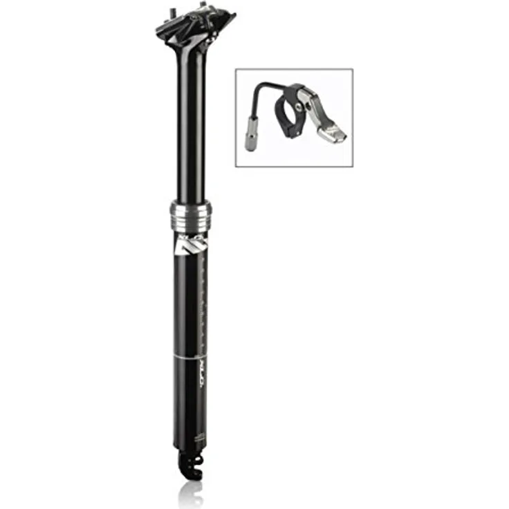 XLC All MTN Teleskopsattelstütze SP-T11, Robust und präzise mit Remote-Fernbedienung, Schwarz, Ø 31.6 mm
