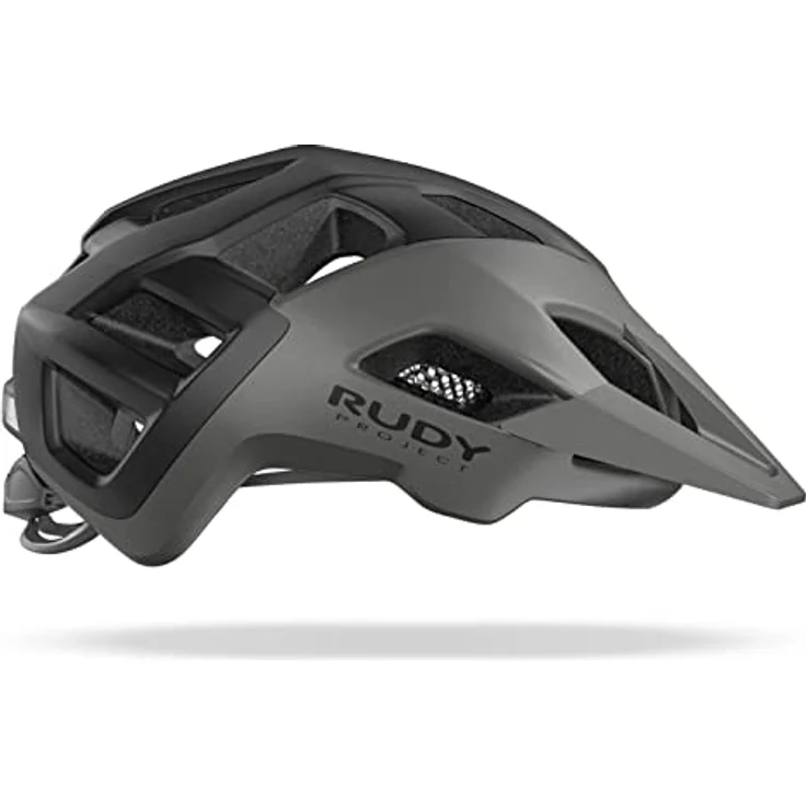 Rudy Project Crossway, MTB Fahrradhelm Lead/Black Matte S/M mit 23 Belüftungsöffnungen und integriertem Visier – Bild 5