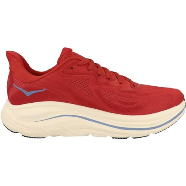 Hoka Clifton 10, Herren-Laufschuhe mit reaktionsschneller Dämpfung, rot, Größe 44 – Bild 3