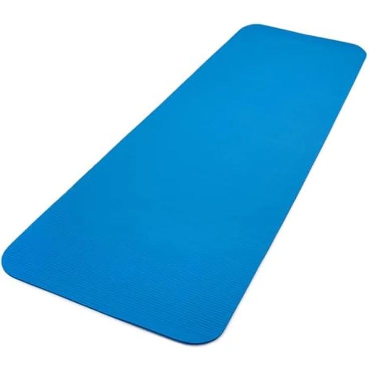 Reebok Trainingsmatte 7mm, Performance-Yogamatte aus 100% NBR-Schaumstoff, blau, leicht und rutschfest – Bild 3