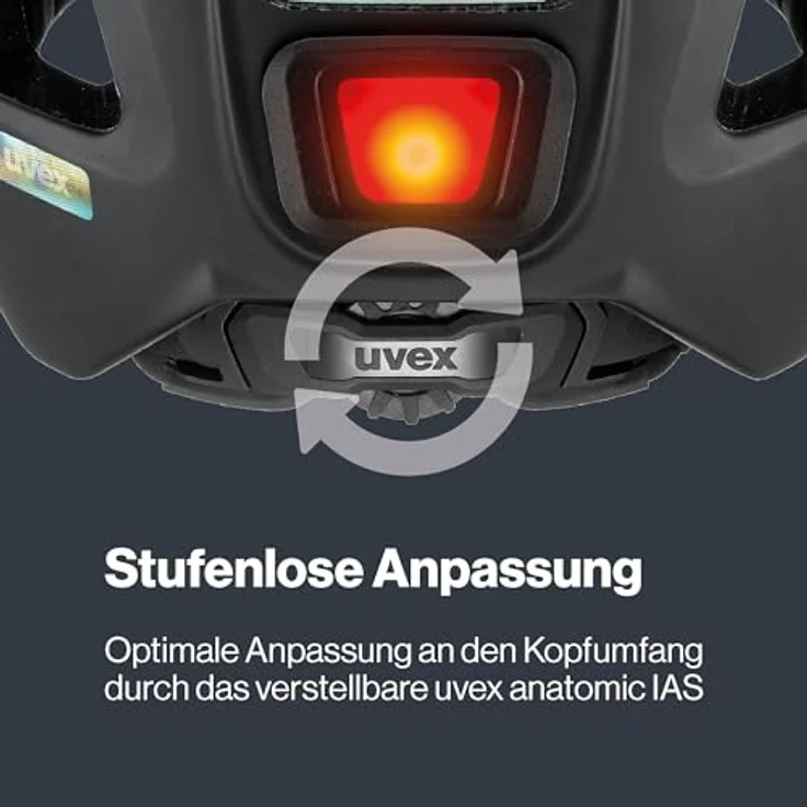Uvex Finale Visor Fahrradhelm, Jade-Black matt, robuster Schutz mit verstellbarem IAS System, 52-57 cm – Bild 5