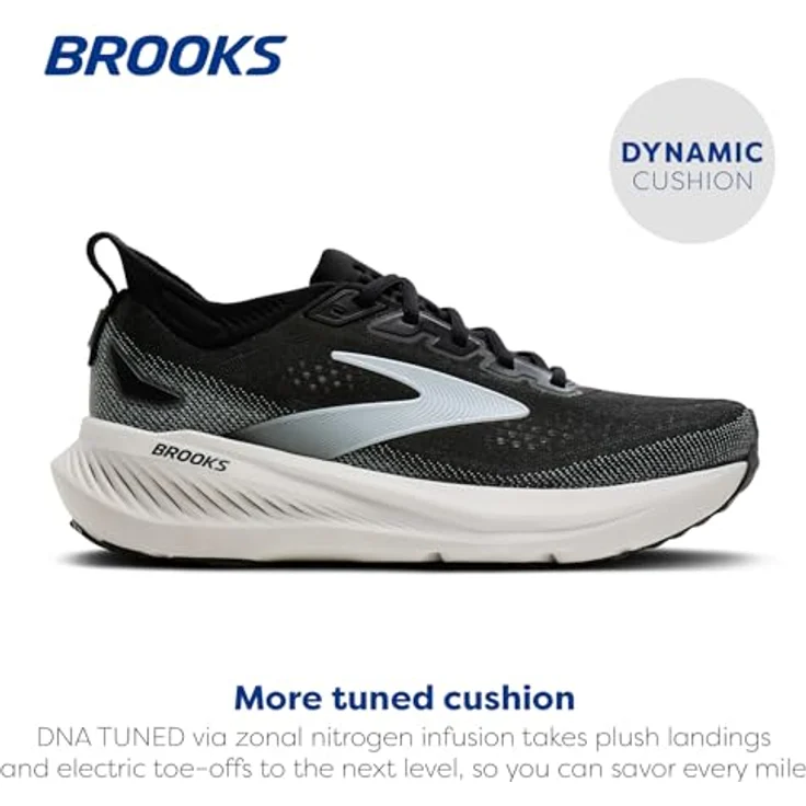 Brooks Glycerin 23, Laufschuhe für Herren in Schwarz/Weiß, Größe 41 – Bild 2
