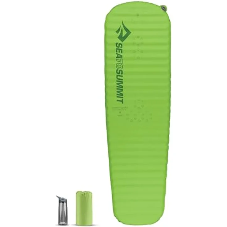 Sea to Summit Comfort Light Self Inflating Isomatte Regular, rutschfeste Schlafmatte mit Delta Core-Technologie, 2,5 Jahreszeiten, grün, 650g – Bild 1