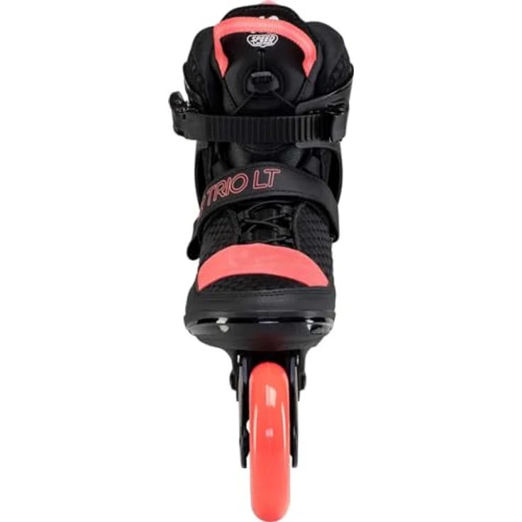 K2 Skates TRIO LT 100 SHORT CUFF, Unisex Inline Skates mit Original Softboot-Technologie, schwarz - coral, Größe EU: 42 – Bild 4