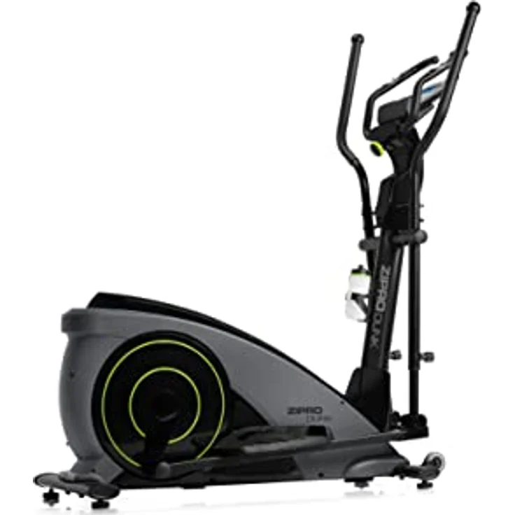 Zipro Dunk Magnetischer Crosstrainer für Zuhause iConsole+ bis zu 150 kg - 12-Stufen Widerstand Ellipsentrainer Heimtrainer mit Computer misst Puls Kalorien Distanz Schnelligkeit - in Grau – Bild 1