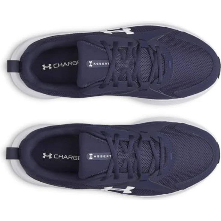 Under Armour Herren Charged Assert 11 Laufschuhe, Atmungsaktives Obermaterial, Gepolsterte Einlegesohle, Charged+ Dämpfung, Robuste Gummiaußensohle, Blau, Schuhgröße 47 EU – Bild 4