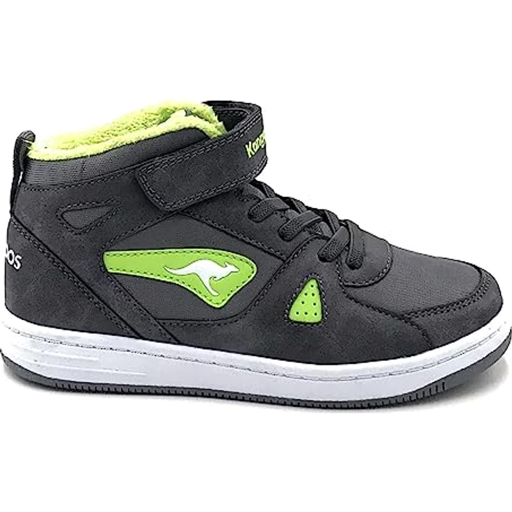 KangaROOS K-CP Kalley II EV High-Top Sneaker, Warmfutter, grau lime, für aktive Kinder – Bild 1