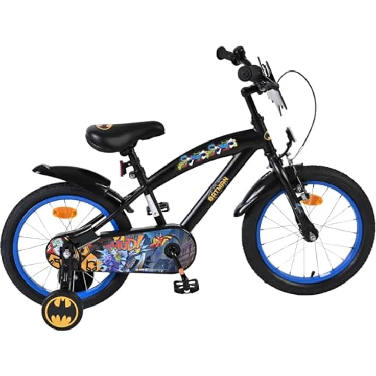 Batman Kindervelo 16" Fahrrad für junge Superhelden, robust und stylisch