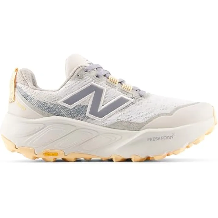 New Balance Fresh Foam X Hierro v9, Wanderschuh mit doppelter Dämpfung und Vibram®-Aussensohle, beige, Gr. 37.5