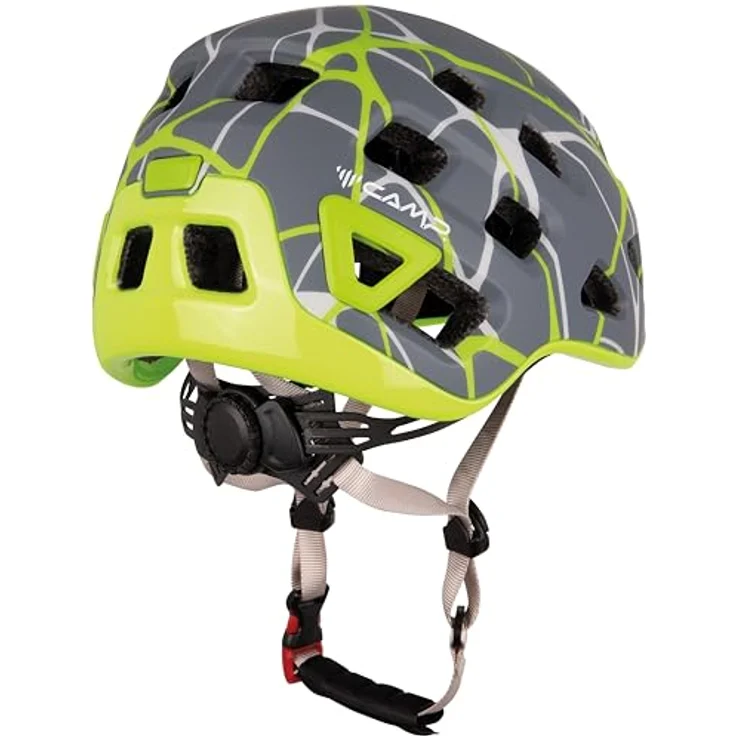 C.A.M.P. Storm, Kletterhelm 48-56 cm, leicht, grau/limette mit 22 Belüftungsöffnungen – Bild 2