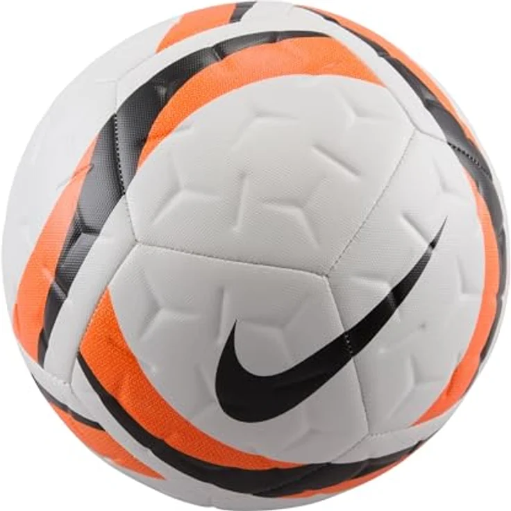 Nike Performance Academy Trainingsball, stabil und strapazierfähig, Weiß/Total Orange/Schwarz – Bild 1