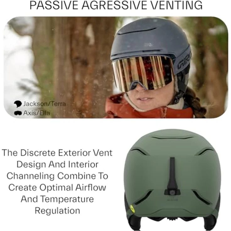 Giro Jackson MIPS, Skihelm mit Passive Aggressive Venting-System, 55 - 59 cm, M – Bild 4