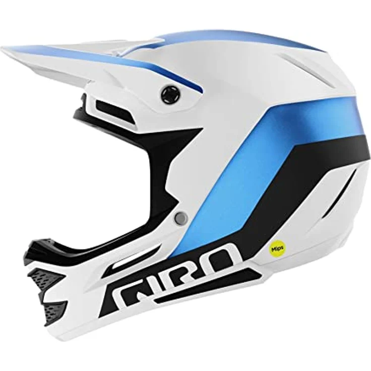 Giro Insurgent Spherical Downhillhelm, optimierte Belüftung, Spherical Technology, Weiß-Blau, XL-2XL – Bild 2