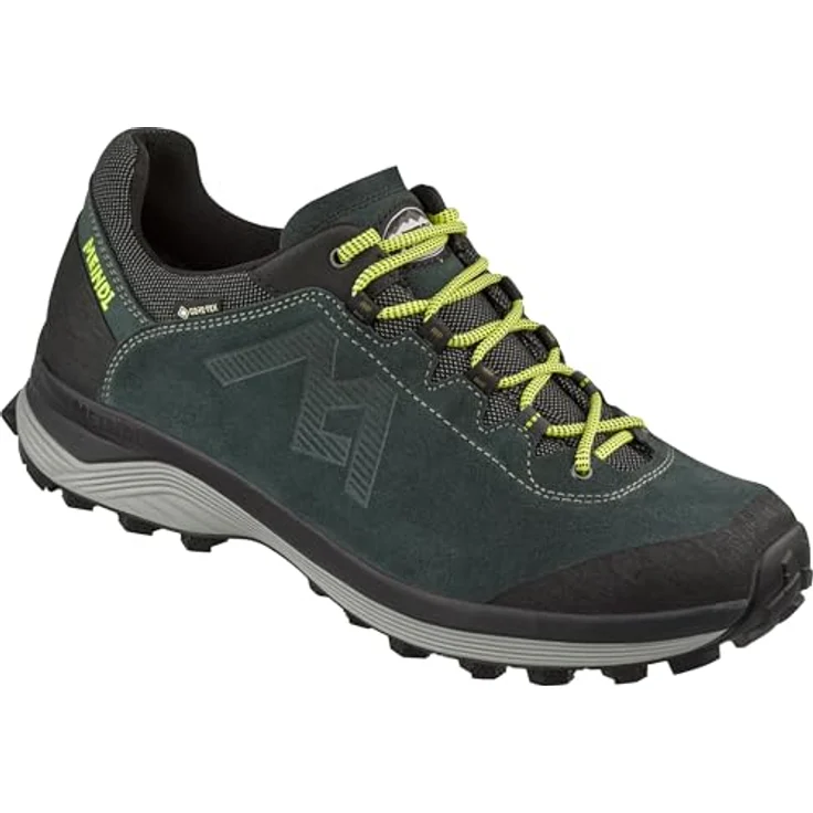 Meindl Antero 1.0 GTX, Wanderschuhe Herren aus Veloursleder und Mesh, wasserfest, oliv – Bild 2