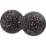 BLACKROLL Faszientraining Duoball, 12 cm, Selbstmassage für Arme und Nacken, Schwarz/Grau