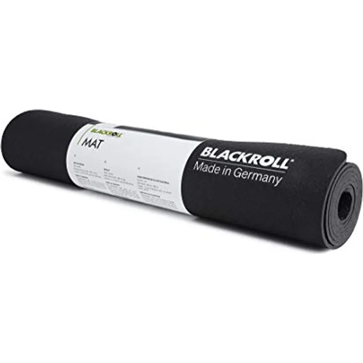 Blackroll Yogamatte 5 mm, rutschfeste Trainingsunterlage mit optimaler Dämpfung, schwarz – Bild 5