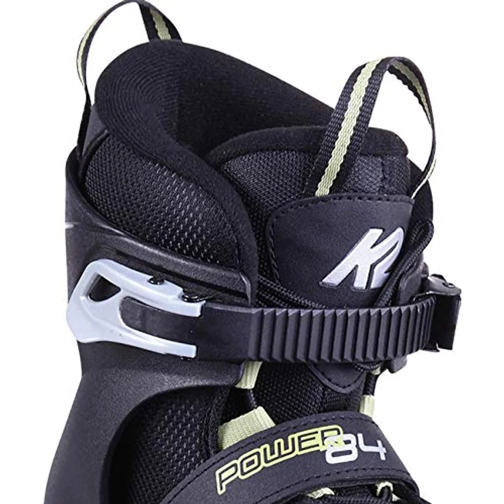 K2 Inlineskates Power 84, Komfortable Softboot mit Stability Manschette und 84 mm Rollen, Black/Sand, Größe 45 – Bild 3