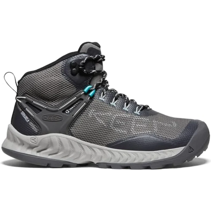 Keen W Nxis Evo Mid WP, Damen Wanderschuhe mit Komfort für Speed Hiking, Größe 38, Grau – Bild 2