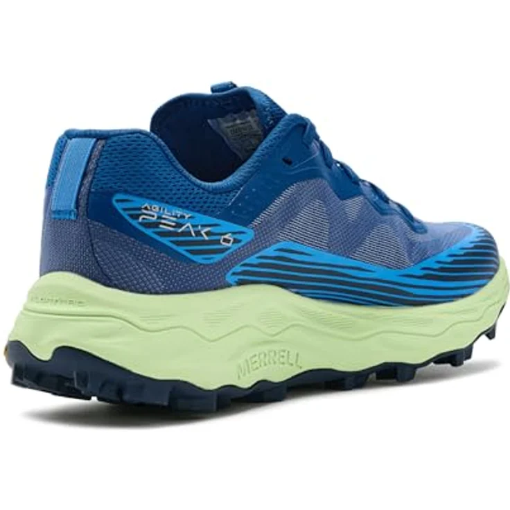 Merrell Agility Peak 6 Herren Laufschuhe, Dunkelblau, mit Vibram MegaGrip Außensohle und FloatPro Foam-Zwischensohle – Bild 5