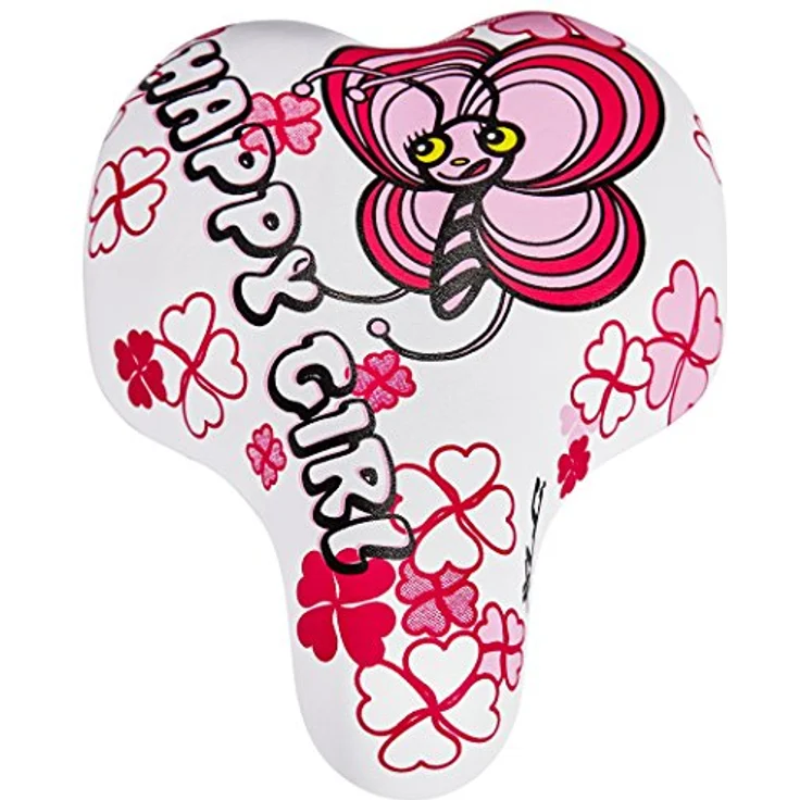 XLC Kinder-Sattel SA-C02, komfortabler Unisex Fahrradsattel mit Stahlgestell und Vinylbezug, Kantenschutz – Bild 4