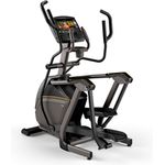 Sport-Tec Matrix Elliptical Trainer E50 mit XIR-Konsole, Suspension Elliptical Technologie, Exact Force Induktionsbremse, 16" HD-Touchscreen, WLAN-fähig, 30 Stufen Widerstand, 55" Smart TV, Schwarz