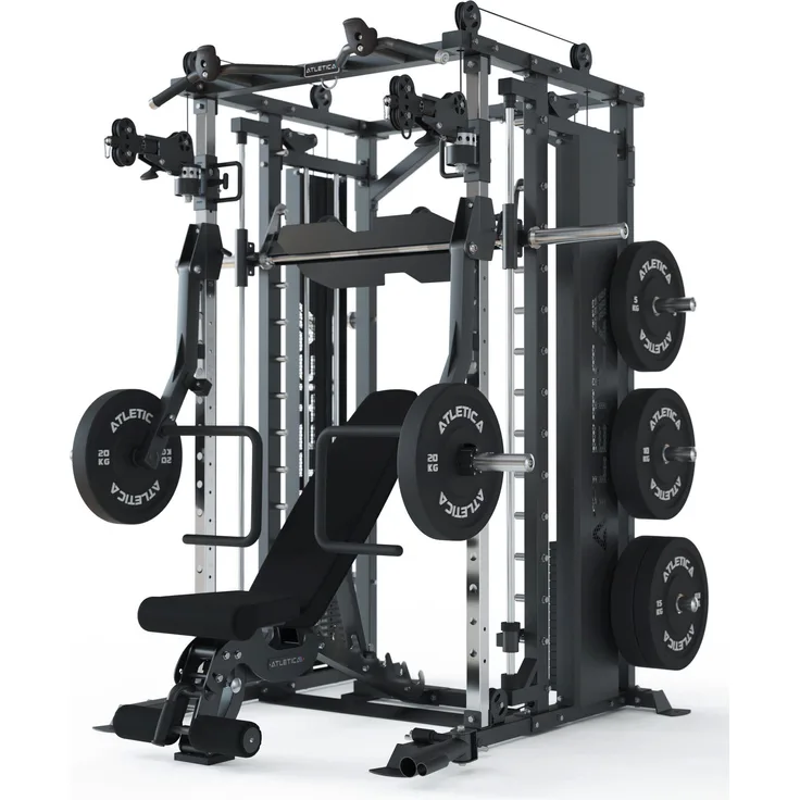 ATLETICA Kraftstation ATLETICA Fortress Multipresse Set, TARGET mit Prime Jammer Arms und B6 Hantelbank