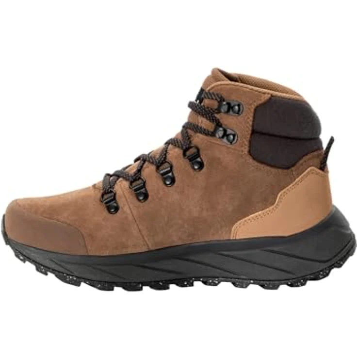 Jack Wolfskin TERRAVENTURE URBAN MID W, mittelhoher Outdoorschuh aus wasserabweisendem Veloursleder mit ergonomischer VIBRAM-Außensohle, schwarz – Bild 2