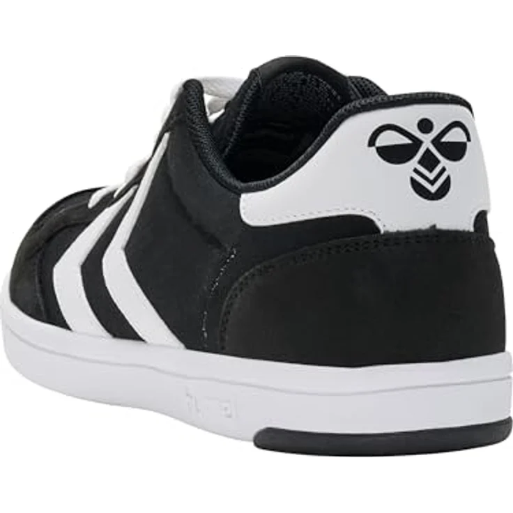 Hummel Stadil Light Canvas Sneaker, atmungsaktives Canvas-Obermaterial mit Glattlederimitat, schwarz, Größe 42 – Bild 2