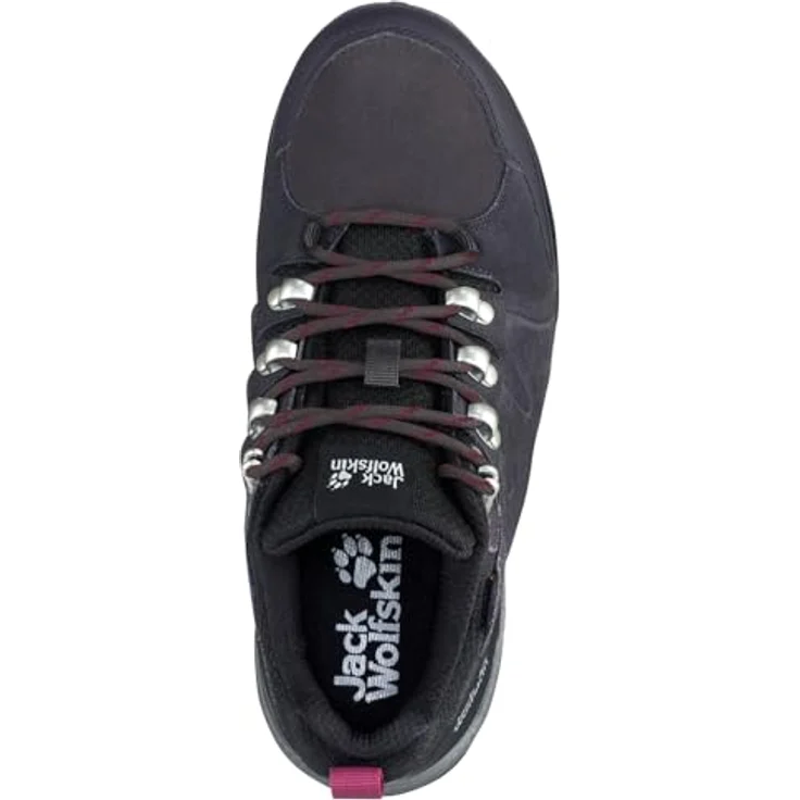 Jack Wolfskin Refugio Texapore Low W, Damen Wanderschuhe, wasserdicht, Veloursleder, grau, Gr. 39.5 – Bild 3