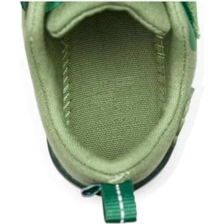 Affenzahn Kid's Barfussschuhe Lucky, Unisex Kletterschuhe aus 100% Bio-Baumwolle, Grün, Größe 26 mit Klettverschluss und rutschfester Gummisohle – Bild 9