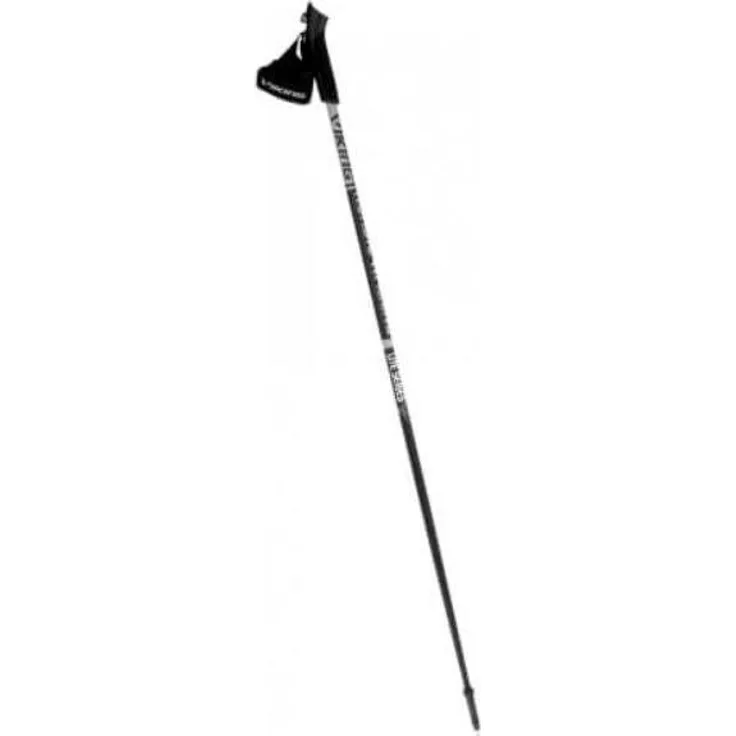 Viking Lite Pro Nordic Walking Sticks, Fixlängenstock 105 cm, leichtes Aluminium, schwarz-grau