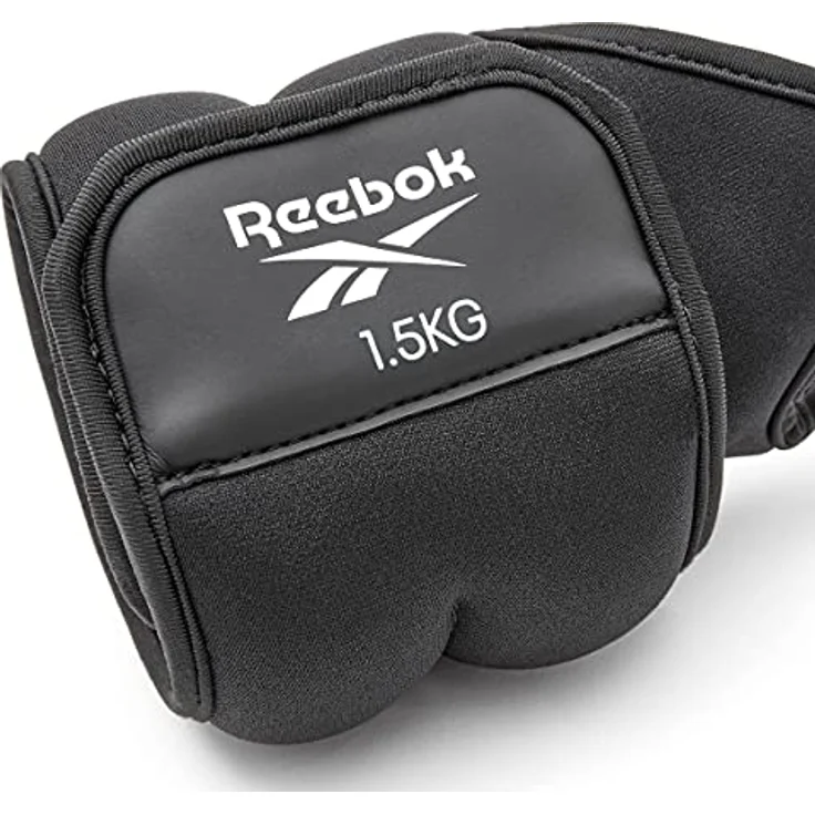 Reebok Unisex Handgelenk-gewichte - Handgelenk Gewichte 1Kg, Schwarz, 1 KG EU – Bild 2