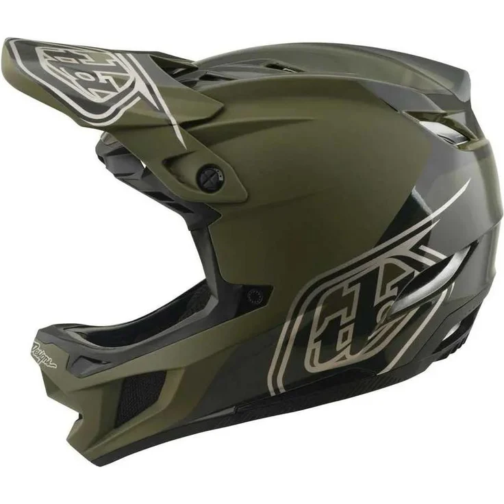 Troy Lee Designs D4 Polyacrylite Downhillhelm, MIPS-System, antimikrobielle Polsterung, Grün L