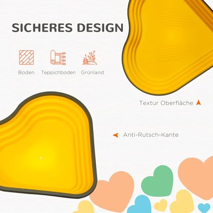 AIYAPLAY Flusssteine, 11-tlg. Stapelbare Balanciersteine in Herzform, rutschfest, bis 80 kg belastbar, für Kinder von 3-8 Jahren, bunt – Bild 5