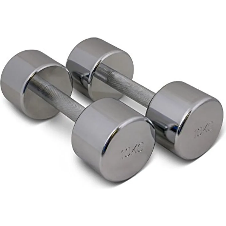 trenas Paar Chrom Kurzhanteln - je 10 kg