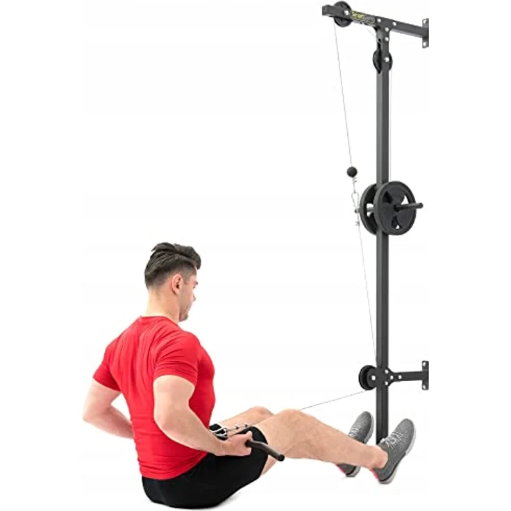 QLS Latzugstation Latzug Turm Zugstation Latzugmaschine Seilzug Wandmontage oberer unterer Griff SG-17, professionelles Rücken- und Schultertraining, aus hochwertigem Stahl, in Polen hergestellt – Bild 5