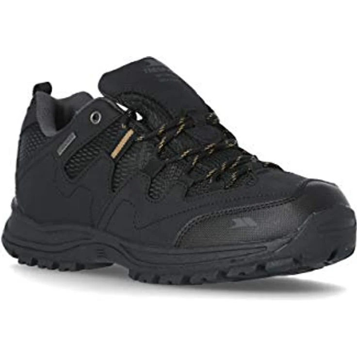 TRESPASS Finley Low Cut Wanderschuhe für Männer, Schwarz, Größe 43, atmungsaktiv und rutschfest – Bild 1