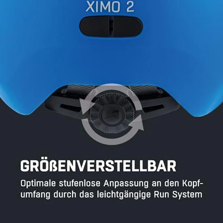 ALPINA Ximo 2 L.E. Kinderfahrradhelm, leichter & bruchfester Helm mit LED-Lichtoption, Blue matt, Größe 45-49 – Bild 5