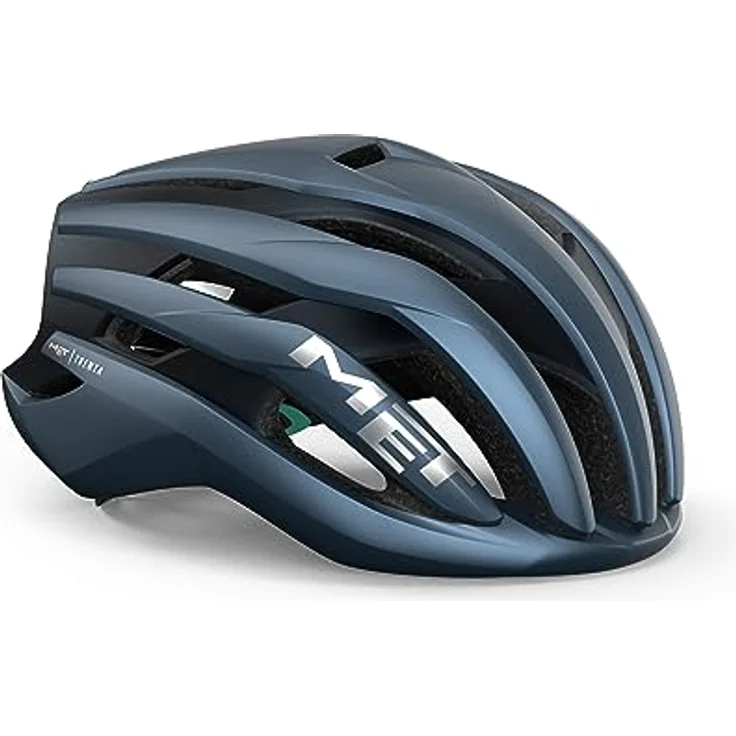 MET Trenta MIPS, Fahrradhelm mit optimaler Belüftung, Navy Silver, Matt, Gr. L (58-61 cm) – Bild 2