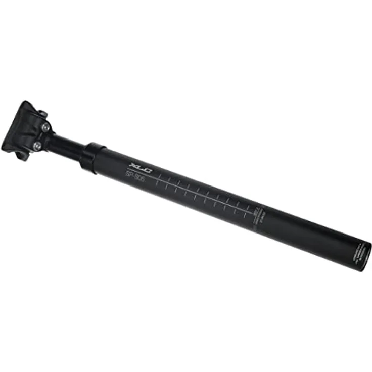 XLC Pro SP S05 Federsattelstütze, verstellbar mit 50 mm Federweg, Ø 27,2 mm, Schwarz, 350 mm für Unisex Erwachsene