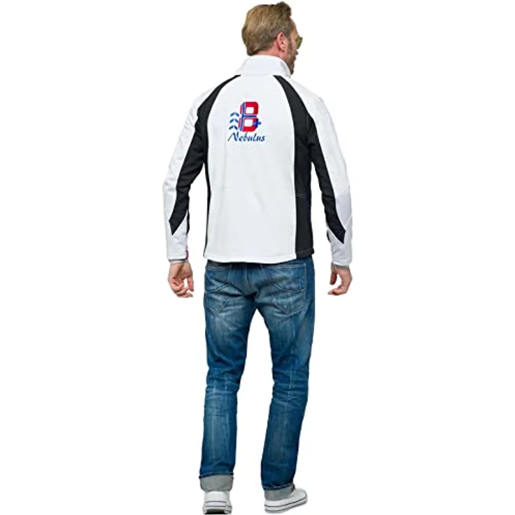 Nebulus Softshell Skijacke VIGGO Herren, warme und praktische Winterjacke mit taillierter Passform, weiss-schwarz, M – Bild 7