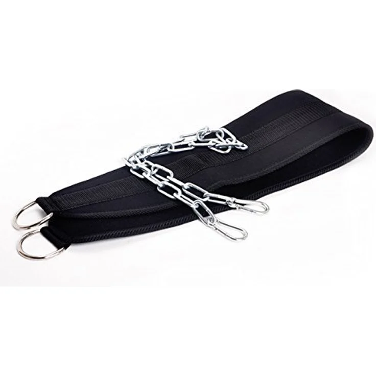 HemeraPhit Gewichtete Klimmzug Dips Gürtel Kette Doppel D Ring Gewichtheben Rückengurte Home Gym Zubehör Hüftgurt (doppelter D-Ring) – Bild 2