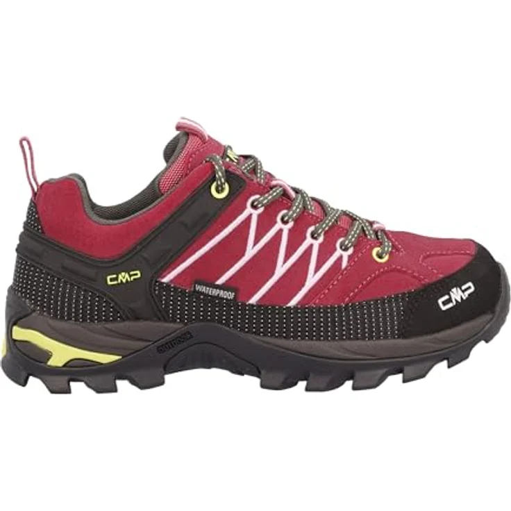 CMP Rigel Low, Damen wasserdichte Trekkingschuhe mit individueller Schnürung, rosa – Bild 1