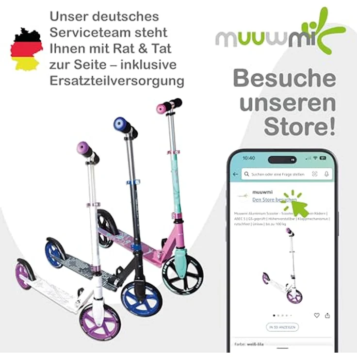 NoRules Skateboard ABEC 5 Fun pink mit Leuchtrollen – Bild 8